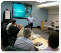 Denis Vilfort presenting to Sun customers